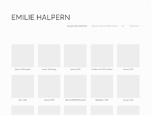 Tablet Screenshot of emiliehalpern.com